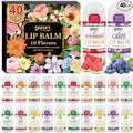 DMSKY 40 Pack Mini Lip Balm, Moisturizing Lip Balm Bulk with Vitamin E and Coconut Oil, Bulk Tiny Lip Balm for Party Favors, Care Packages & Goodie Bags