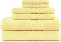 MyPillow MyTowels 6 Piece Set - 100% Cotton Soft Absorbent Towels for Bathroom, 2 Bath Towels, 2 Hand Towels, 2 Washcloths [ 6-Piece Set, Amber]