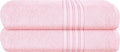 BOUTIQUO 100% Cotton 2 Pack Bath Towel Set 28x55 inches, Eco-Friendly Large Bath Towels, Compact Quickdry Lightweight Soft & Highly Absorbent Bath Towel, Ideal for Everyday Gym Travel Camp Pool - Pink