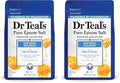 Dr Teal's Epsom Salt Soaking Solution, Soften & Nourish with Milk and Honey, 48 Oz (Packaging May Vary) (Pack of 2)