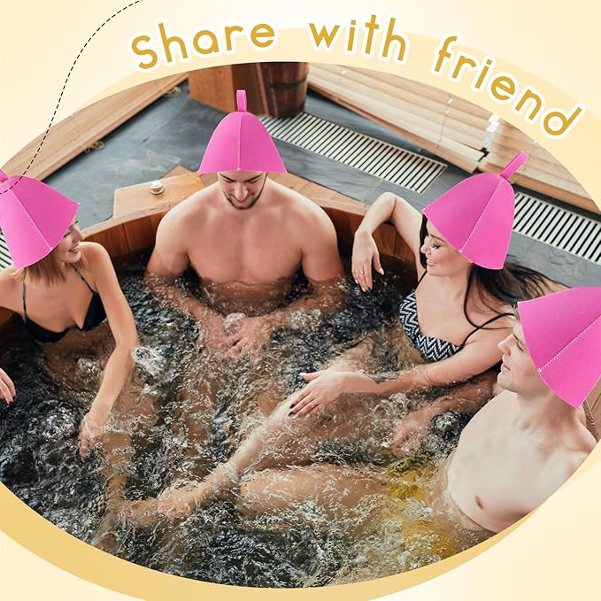 JaGely Sauna Hat for Men Women Sauna Hat Vaporarium Cap Russian Banya Cap for Bath House Accessories