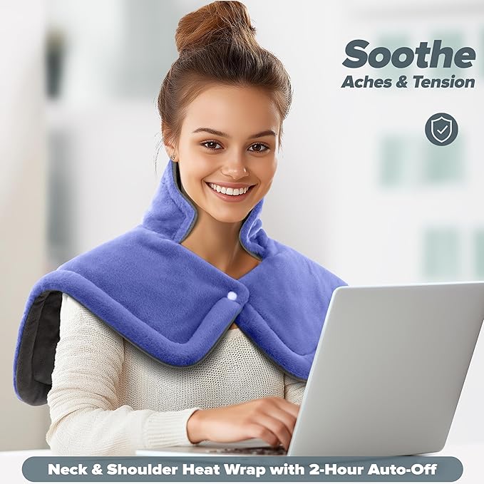 Mothers Day Gifts for Mom, Heating pad for Neck, Back, Shoulder, 3X Deeper Pain Relief, Ideal Gifts for Women, Wife, Fathers Day, Christmas, Birthday, 4 Auto-Off, Machine Washable, 6 Heat Settings
