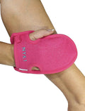 Dead Skin Exfoliating Mitt Deep Pore Cleansing Exfoliating Glove (Pink, Large) at Home Microdermabrasion Dead Skin Remover for Body - Natural Plant Fibre Shower Gloves Exfoliating for Women and Men