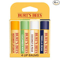 Burt's Bees 100% Natural Moisturizing Lip Balm, Multipack - Original Beeswax, Cucumber Mint, Coconut & Pear and Vanilla Bean with Beeswax & Fruit Extracts - 4 Tubes