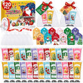 VISCOO 120 Sets Christmas Hand Cream Gift Set for Women, Hand Lotion In Bulk for Dry Cracked Hands Travel Size,Christmas Gifts with Cards and Organza Gift Bags, Stocking Stuffers for Women Teen Girls