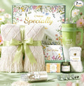 Coralogo Mothers Day Gift Basket for Women - Unique Spa Self Care Gifts for Women with White Blanket, 40oz Tumbler, Spa Gift Baskets for Her Birthday, Get Well, Mothers Day, Thinking of You