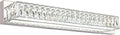 ZUZITO Modern Bathroom Light Fixtures Over Mirror 30 inch Crystal Chrome LED Vanity Light Bar White Light 6000K (7500-760mm)