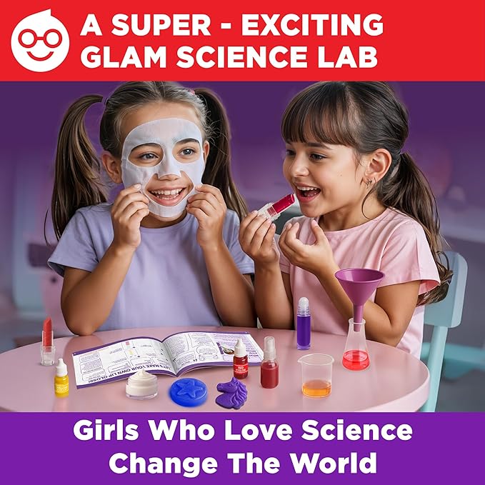 Doctor Jupiter Makeup & DIY Craft Kit for Girls Ages 6+ | Make Your Own Makeup, Perfume, Lip Gloss, Bath Bomb with 50 Beauty Recipes| Birthday Gift Ideas for 6-7-8-9-10-11-12 Year Olds