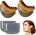 Pack of 2 Lymphatic Contour Face Brush, Lymphatic Drainage Massager, Double Chin Reducer Lymphatic Drainage Brush Anti-Puffiness Ergonomic Facial Cleansing Brush for Sculpting