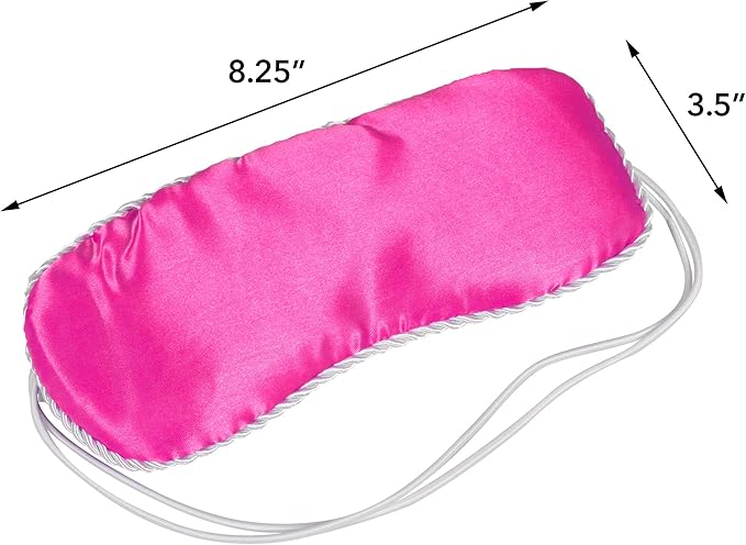 Bed Buddy Aromatherapy Eye Mask with Warm and Cold Therapy for Stress Relief - Microwave-Safe Eye Pillow & Sleep Mask, Pink, Lavender & Rose Scented