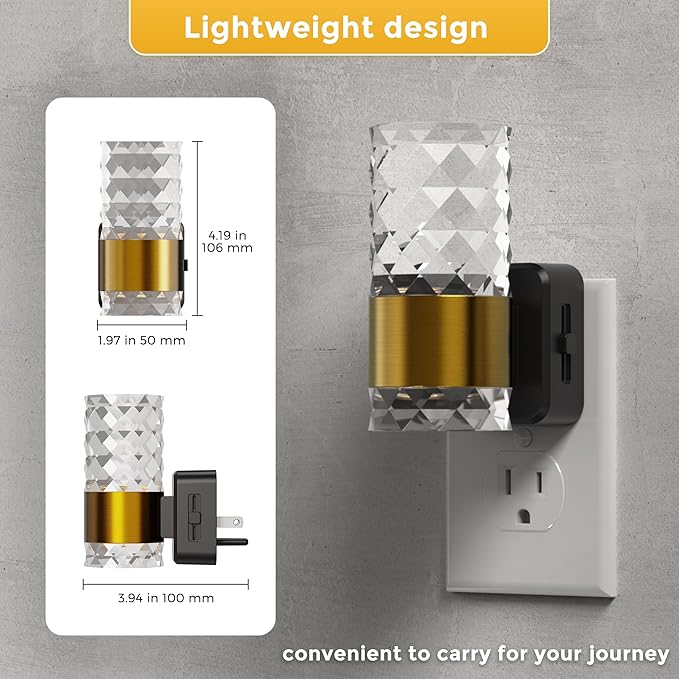 L LOHAS LED Night Light,Modern Night Lights Plug into Wall,Amber-3000K-5000K Adjustable Color Temperature Night-Light,Dimmable Nightlights with Dusk to Dawn Sensor for Rooms Bathroom Hallway
