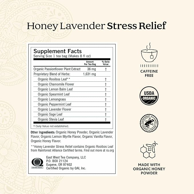 Yogi Tea Relaxation & Stress Relief Variety Pack – Mother’s Day Gift Set - 16 Tea Bags per Pack (3 Packs) - Relaxing Tea Sampler - Includes Honey Lavender Stress Relief, Bedtime Tea & Comforting Chamomile