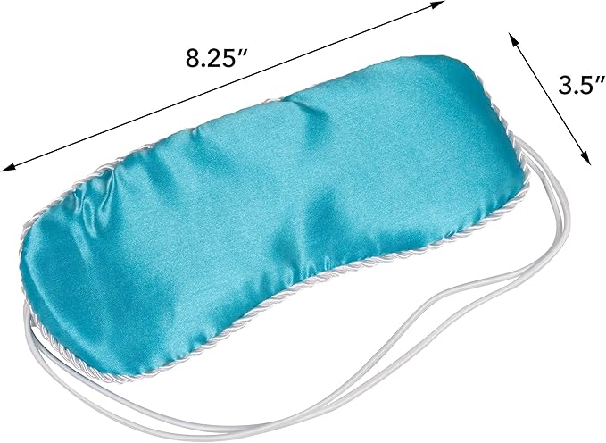 Bed Buddy Aromatherapy Eye Mask with Warm and Cold Therapy for Stress Relief - Microwave-Safe Eye Pillow & Sleep Mask, Blue, Lavender & Mint Scented