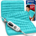 GENIANI Mothers Day Gifts for Mom – Electric Heating Pad for Back, Neck & Shoulders, Soft Microplush Electric Throw Heating Pad for Relaxation & Period Comfort, Fast Heating, Auto Shut Off, 12"x24"