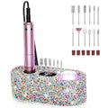 JOSGLOI Electric Nail Drill Professional: Shiny 40000RPM Electric Nail File Kit E File Nail Drill Machine with LCD Display for Acrylic Gel, Manicure Pedicure Polishing Grinder for Salon Home, Diamond