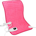 Deepsoon Heating Pad,Electric Heating Pads for Back,Neck,Moist Heating Pad for Abdomen Shoulder Knee Legs,Dry/Moist Heat&Auto Shut Off,Mother's Day Birthday for Men and Women,Fuchsia,24x12 Inch