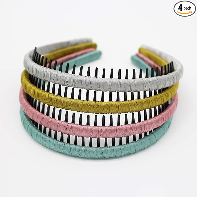 JOBAND 4 color Fashion hair bands headbands for women/Girls teeth comb Hair Accessories Non-slip Hair Hoop Resin Hairband Comfy headwear