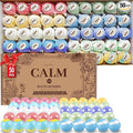 TranquilBliss Bath Bombs Set 50 PCS with 10 Rich Scents, Bath Bombs for Women, Natural Bubble Bombs with Shea Butter & Safe Oil, Ideal for Mother's Day, Birthday, Valentines Present (Brown)