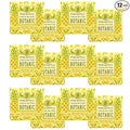 Greenwich Bay Mini Botanical Soap Bars – 12 Pack 1.9 oz Each – Individually Wrapped Guest Soaps for Airbnb, Spa, Travel, Bath – Travel Size Bar Soap Set, Pineapple