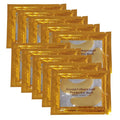 Vandarllin 24K Gold Powder Gel Collagen Eye Masks Sheet Patch, Remove Bags,Dark Circles &Puffiness,Reduce Wrinkle,Moisturising,Hydrating for Blackheads (10 Pairs)
