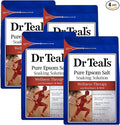 Dr. Teal's Rosemary & Mint Bath Soak Gift Set (4 Pack, 3lbs Ea.) - Wellness Therapy Soaking Solution Eases Aches & Pains and Promotes Healing for Overworked Muscles - At Home