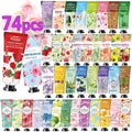 74 Pack Bulk Hand Cream,Easter Basket Stuffers, Mothers Day Gifts for Mom,Teacher Appreciation Gifts,Bulk Gifts for Nurse Coworkers,Small Party Return Gifts,Travel Size Hand Lotion for for Women