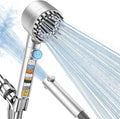FEELSO Filtered Shower Head with Handheld, High Pressure 4 Spray Showerhead with Filters & Upgraded Anti-clog Nozzles for Hard Water -Remove Chlorine, Reduce Dry Itchy Skin -ON/OFF Switch