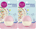 eos Shea Lip Balm, Birthday Cake | All-Day Moisture | 0.25 oz | Pack of 2