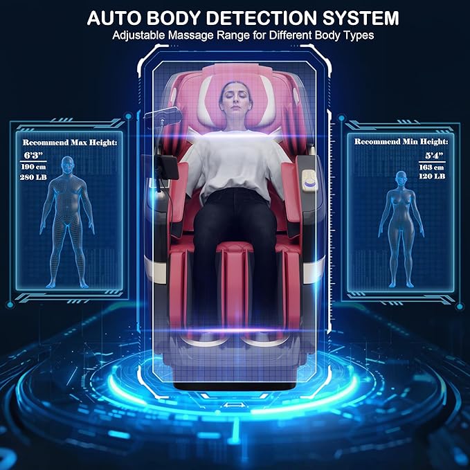 KoziSense KZ-313 2026 Heated Jade Roller Massage Chair Full Body, Deep Zero Gravity SL-Track with Heat, 12 Auto Modes, 6 Custom Programs, Backlit Touch Screen, Voice Control, Wireless Charger