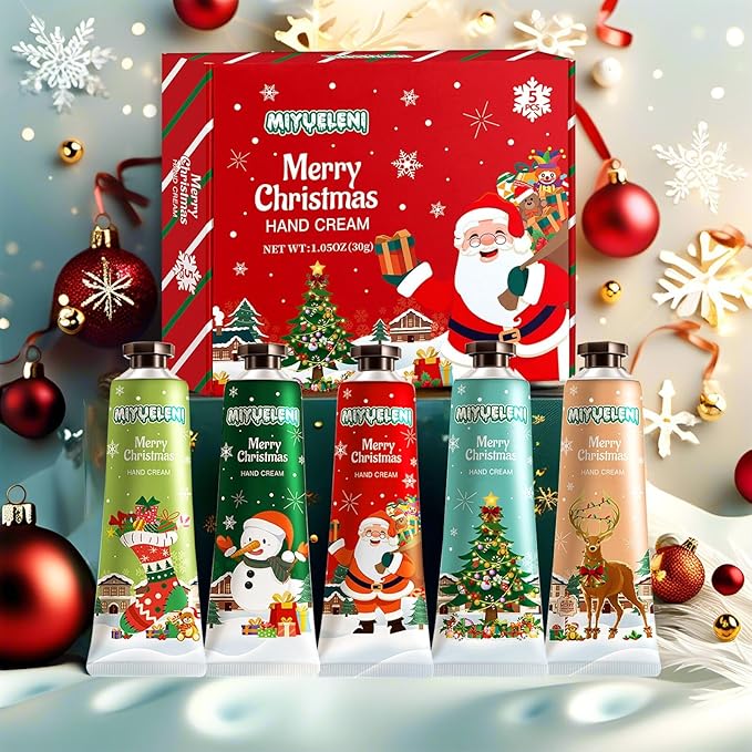 5 Pack Christmas Hand Lotion Gifts Set,Easter Basket Stuffers,Hand Cream for Women,teengirls,Mothers Day Gifts,Teacher Appreciation Gifts,Nurses Week Small Gifts30ml