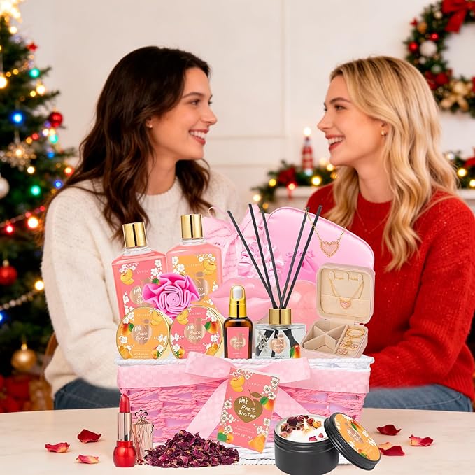 Mothers Day Gift Basket for Mom, Gifts for Women - 23Piece Bath and Body Gift Baskets Set, Spa Gift Baskets for Women, Gift Sets | Gift for Birthday, Christmas, Holiday, Anniversary, Valentines Day