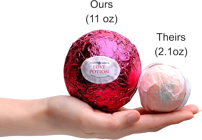 Mermaid Love Potion Bath Bombs Gift Set of 2 with Size 7 Ring Surprise Inside Each Made in USA