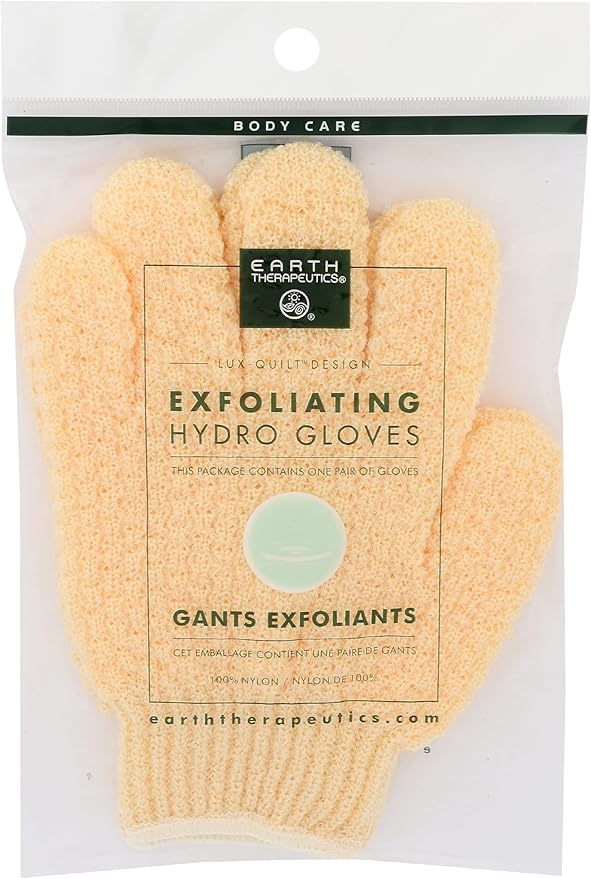 Earth Therapeutics Exfoliating Hydro Gloves, Natural