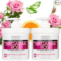 Advanced Clinicals Bulgarian Rose Lotion For Women | Rose Scented Vitamin C Body Lotion Cream | Anti Aging Vitamin E Moisturizer Body Butter Improves Look Of Sagging Dry Skin & Texture, 16 Oz, 2-Pack