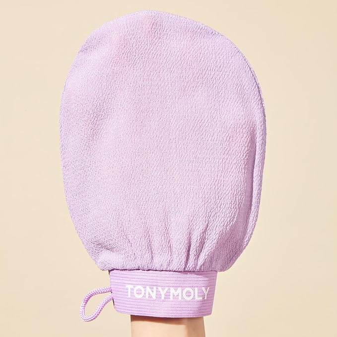 Plum Bum K-Spa Exfoliating Glove – Korean Spa-Inspired Body Scrub Mitt for Deep Exfoliation, Smooth Skin & Glow, Reusable Biodegradable Viscose, 2 Pack
