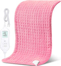 NOWWISH Heating Pad for Back Pain Relief & Period Cramps, 33x17 Inches Large Electric Heating Pad with 10 Heat Settings, Timer & Auto Shut-Off, Machine Washable, Mothers Day Gifts for Mom Women, Pink