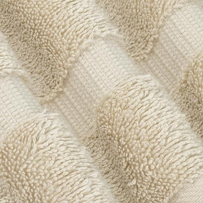 Chakir Turkish Linens 100% Cotton Premium Turkish Towels for Bathroom | 30'' x 60'' Large Bath Towels (4 Piece, Beige)