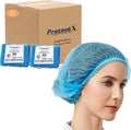 ProtectX Disposable Bouffant (Hair Net) Caps Hair Head Cover Nets 21” (Blue 2000 pack)
