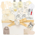 37 Pcs Bath Spa Gifts for Women, Mothers Day Gifts, WHITE ROSE JASMINE Bath & Body Gift Basket, Face Skin Care Kit, Home Spa Gift Set, Self-Care Kit, Necklace, Birthday, Christmas, Anniversary