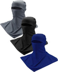 SATINIOR 3 Piece Balaclava Face Cover Sun Protection Neck Cover Summer Balaclava Motorcycle Face Mask for Men Women