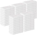 GREEN LIFESTYLE Washcloths 12" x 12" 40 Pack - 100% Cotton Wash Cloths, Soft Absorbent Face Towels, Bulk Washcloths for Body, Bathroom, Shower and Daily Use (White)