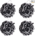 BTYMS 4 Pieces Shower Loofahs Bath Scrunchies 75g/pcs Large Bath Sponge Body Loofahs Shower Pouf Mesh Pouf for Bathing