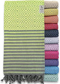 RAY SILVER Turkish Beach Towel – 100% Turkish Cotton 40"x71" Quick Dry Oversized Beach Towel Sand Free Lightweight Turkish Towel for Travel Camping Bath Sauna Beach Pool Gym Yoga
