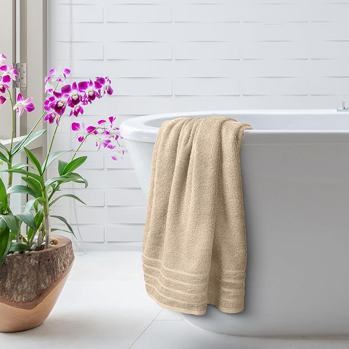 Avalon Towels Bath Towels Set of 4, Size 30 x 60 Inches, Highly Soft and Absorbent, Quick Drying, Lightweight, Perfect for Daily Use