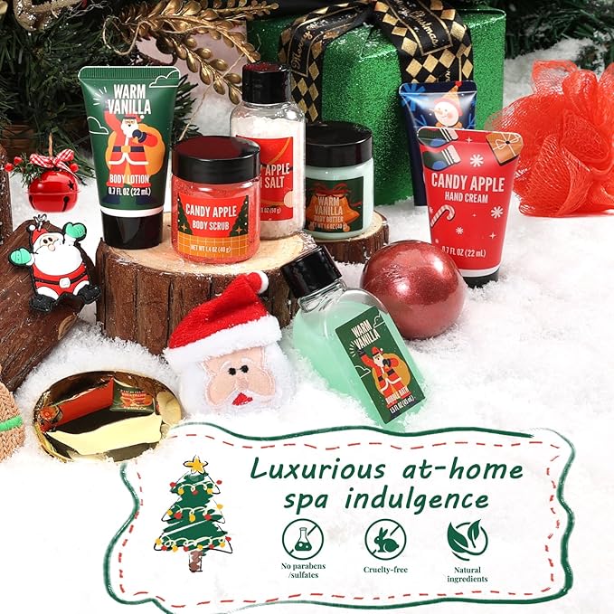 Advent Calendar 2025-24 Days of Beauty Advent Calendar, BFFLOVE Spa Gift Baskets with Shampoo Bar, Bath Bombs, Christmas Gifts for Women Christmas Gifts for Women
