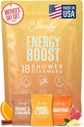 Cleverfy Citrus Shower Steamers Aromatherapy - Mothers Day Gifts for Mom, Wife from Husband, Grandma, Daughter and Sister - Birthday Gifts for Women, Mom, Teens, Girlfriend and Her - 18 Tablets
