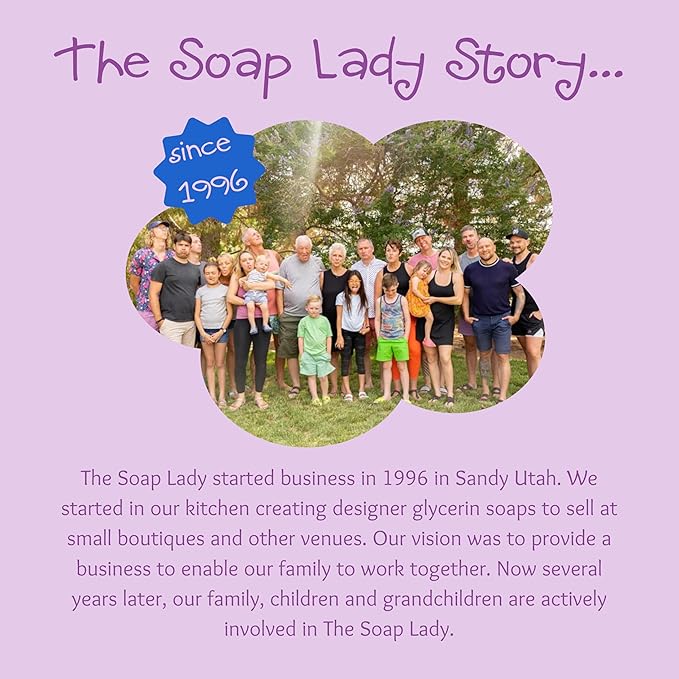 The Soap Lady Itty Bitty Bath Bombs - Paradise Glow - Includes Loofah - .65oz Bath Bombs