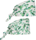 2 Pcs Working Cap with Sweatband for Women Men, Adjustable Cleaning Working Hats, Nurse Surgical Caps