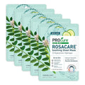 PROcure Rosacare Redness Relief Sheet Face Mask – 5 Pack – Hyaluronic Acid, Licorice Root & Cucumber for Sensitive Skin Hydration & Calming