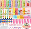 144 PCS Spa Party Supplies for Women, Spa Party Favors Include Face Masks Skincare,Hand Cream,Lip Mask,Comb and Foot Bath Bombs,Spa Birthday Sleepover Party Supplies for Women